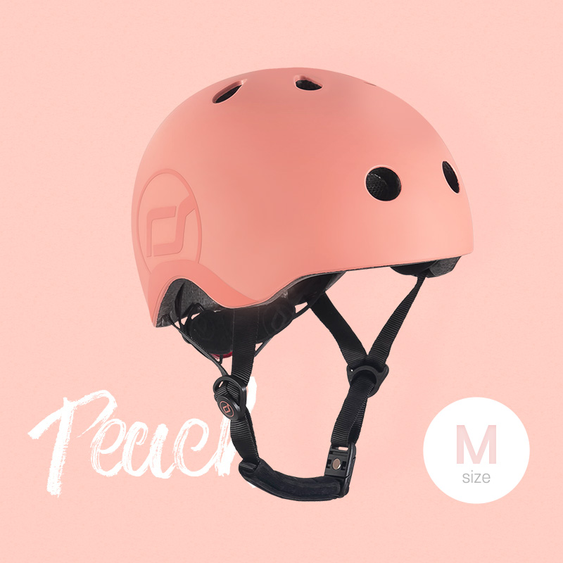 스쿳앤라이드 유아 어린이 킥보드 자전거 헬멧(피치 M)