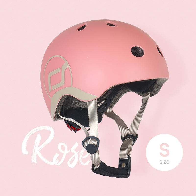 스쿳앤라이드 유아 어린이 킥보드 자전거 헬멧 (로즈 S)