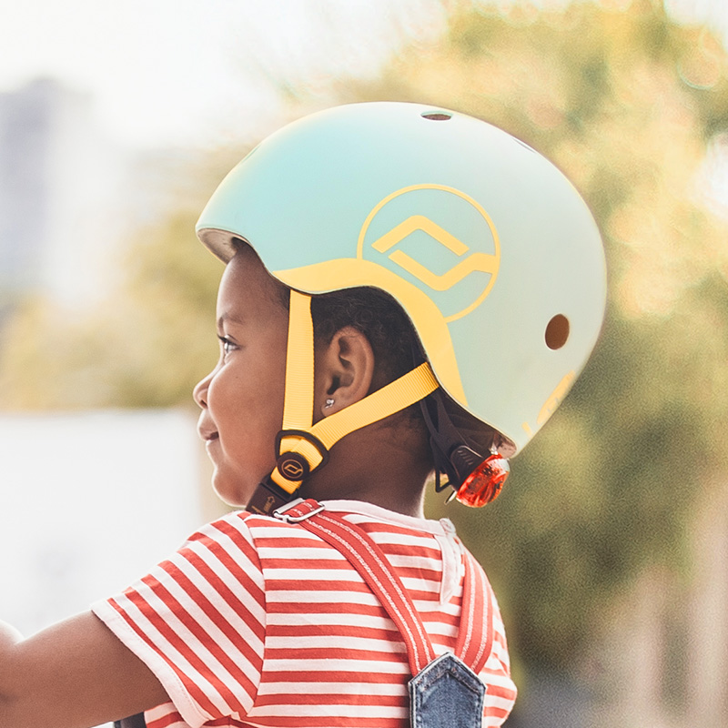 스쿳앤라이드 유아 어린이 킥보드 자전거 헬멧 (키위 S)